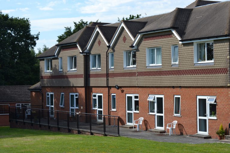 view of the back of Bramblings care home